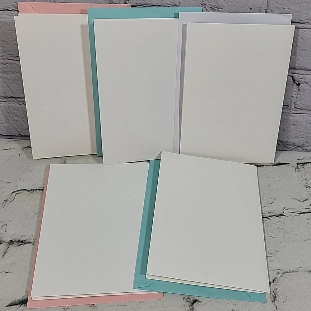 New Greeting Cards Lot Of 5 Happy Birthday‎ 3D Clip-Art Matching Envelopes